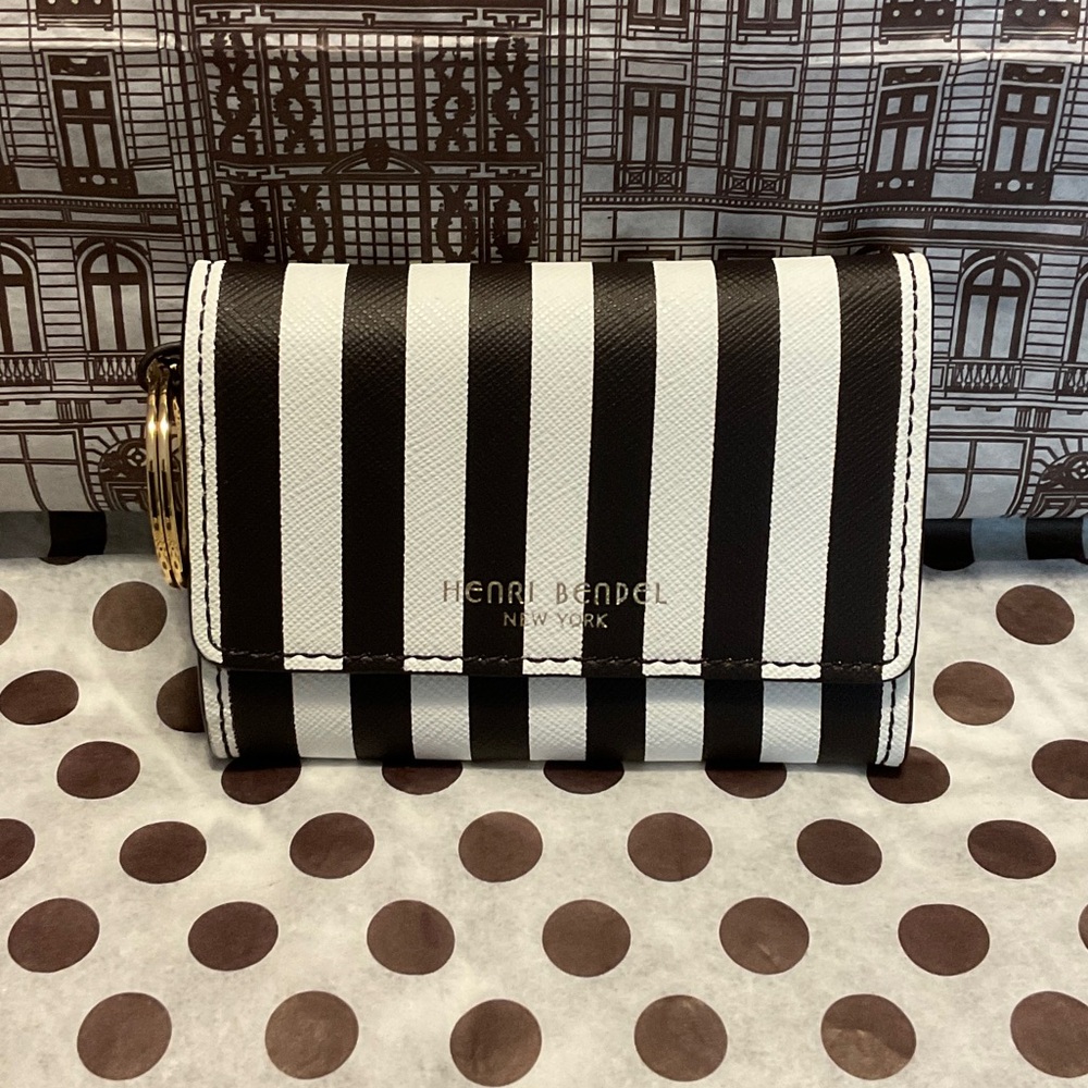 Henri Bendel Centennial Stripe Coin Purse